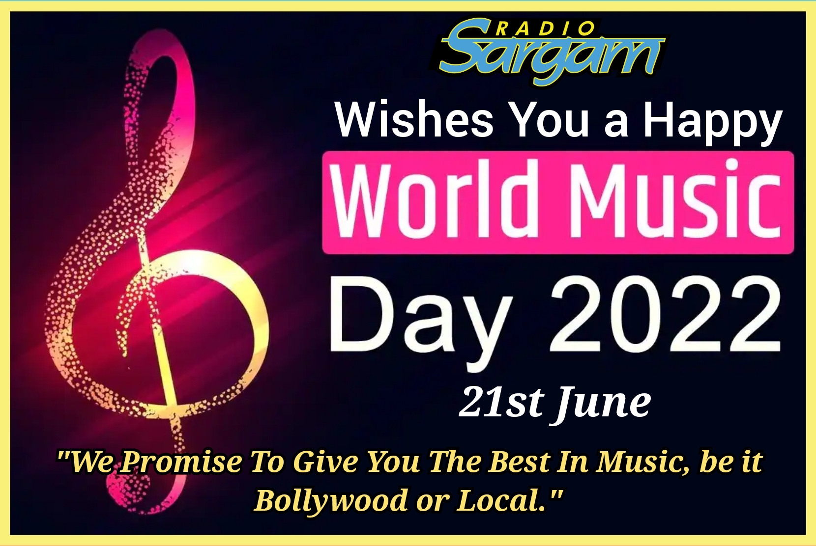 World Music Day: 21st June, 2022 - Radio Sargam