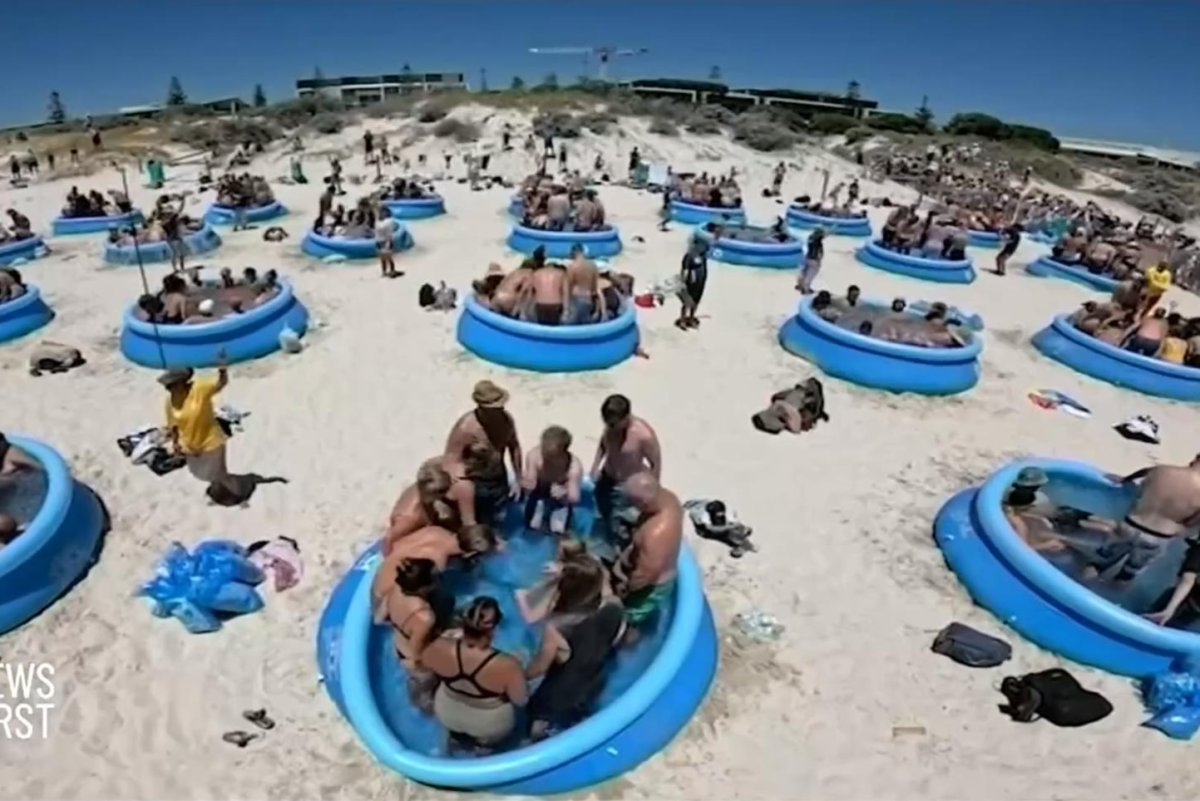 Australian beach hosts ice bath world record attempt Radio Sargam